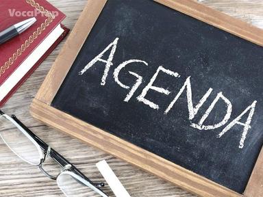 agenda