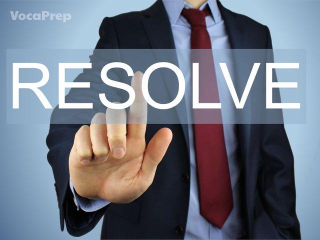 resolved